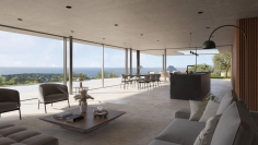 Impressive high-quality minimalist designer villa with spectacular sea views