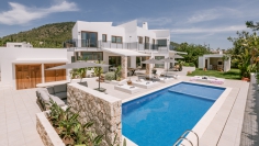 Luxe moderne villa met veel privacy en comfort dichtbij het strand en Ibiza stad