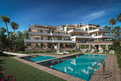 Luxury Apartments with Panoramic Views and Private Pools in Cabopino