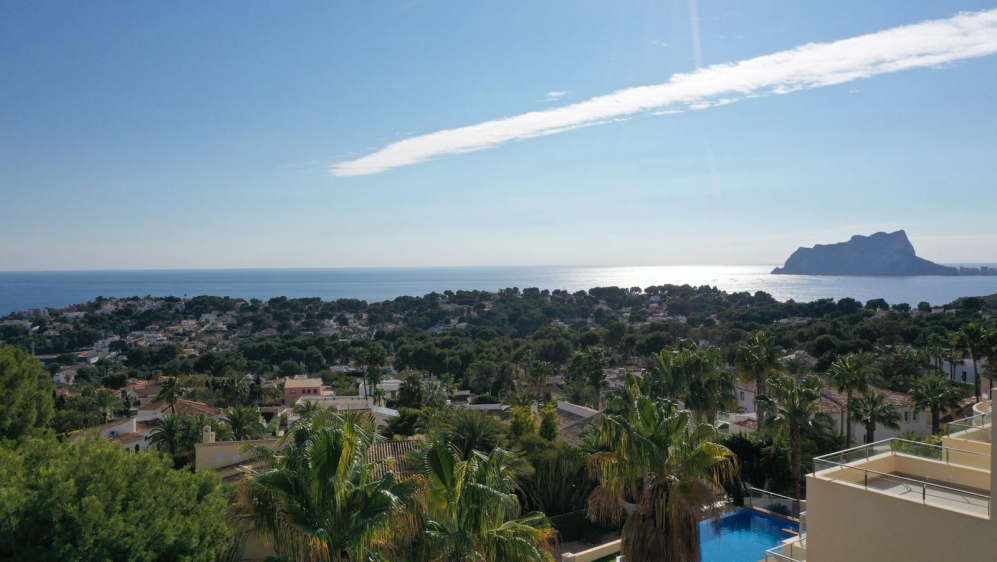 Exclusive high-end Ibiza-style villa with spectacular sea views in San Jaime, Moraira