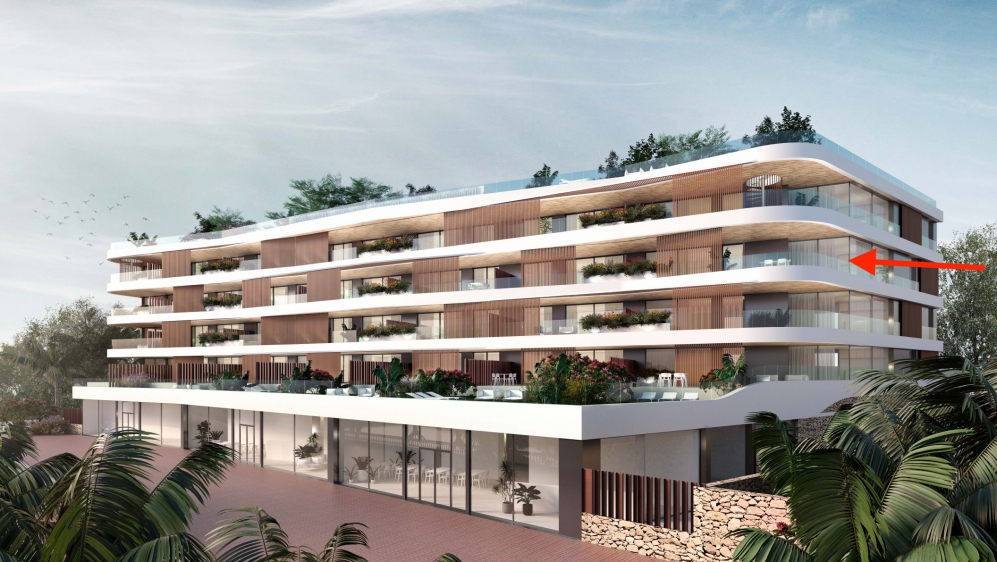 Luxurious Waterfront 2 bed  corner apartement in the marina of Santa Eulalia